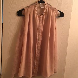 Button down shirt cream top